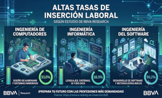 Altas tasas de inserción laboral